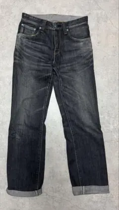 Levi’s502 ブラックデニム W30L33 テーパード ジーンズのサムネイル