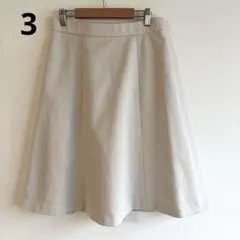6133組曲【3】フレアスカート　ミモレ丈　Aライン　ウエストゴム　エレガント