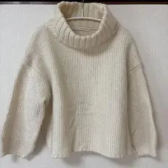 Spick & Span（スピックアンドスパン） ニット 白 ホワイト タートル