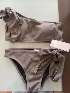 SEADRESS ワンショルダーダブルリボンビキニ 水着 XM0196 Lサイズ