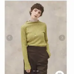 PUBLIC TOKYO 極くるりニット　LIME(金曜まで限定お値下げ)