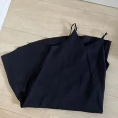 【GU】バックリボンキャミソールワンピース　Ｌサイズ　ブラック