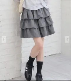 Honeys ティアードミニスカート　試着のみのサムネイル