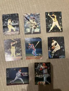 【当時物】1981-82年 カルビープロ野球カード 8枚セット江川/原/山本浩二