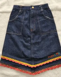 デニムスカート 130cm レース付き