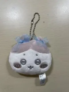 ハチワレ　ミラー付きキーホルダー