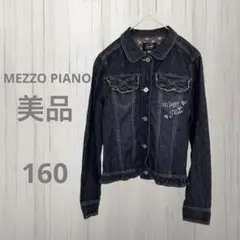 MEZZO PIANO◇◆デニムジャケット Gジャン リボン ハート 160cm