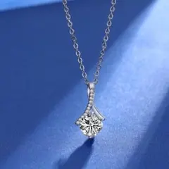 残りわずか!】2.5ctブリリアントカットフラワーパヴェペンダントC＊B