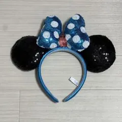 ディズニー ミニー カチューチャ 黒 水色