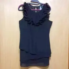 ★美品 フォーエバー21 黒 ワンピース フリル