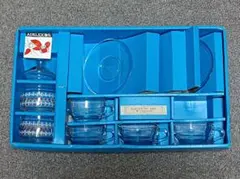 新品● アデリア　 昭和レトロ カップ&ソーサー 4客セット　キャンディポット