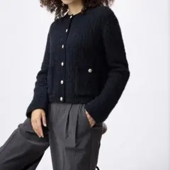 【売り切り】GUツイーディーニットカーディガン