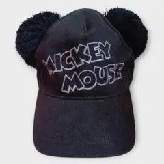 東京ディズニーリゾート／ ミッキーマウスキャップ ブラック 58cm 耳付き