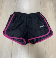 ASICS アシックス ショートパンツ ランニングウェア ブラック ピンクのサムネイル