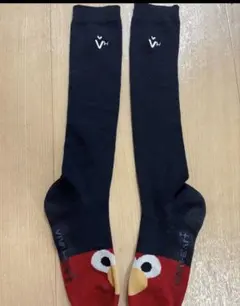 ビバハート　エルモ　ハイソックス 紺　セサミ　ネイビー　ゴルフ　靴下