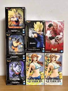 新作含む ドラゴンボール ワンピース プライズフィギュア　7体まとめ