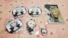 東京リベンジャーズ 佐野万次郎 缶バッジ ラバスト スマホリング アクスタ