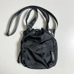 2way 巾着 ショルダーバッグ ハンドバッグ 軽量ナイロン ブラック