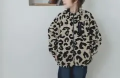 専用です。 美品★ペアマノン　ボアブルゾン レオパード　120cm