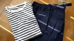 mont-bell WICボーダーロングスリーブとO.D.パンツライト 150