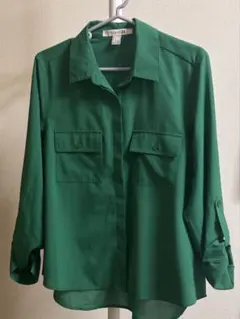 Forever 21 長袖シャツ グリーン Sサイズ