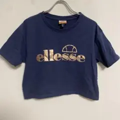ellesse エレッセ ネイビー クロップドTシャツ 4