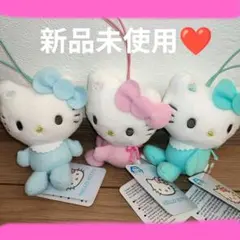 サンリオキャラクターズ　パステルベビーマスコット　ハローキティ　3体
