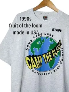 1990s fruit of the loom USA製 Tシャツ キャンプ