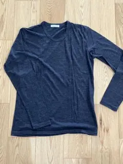 中古品★URBAN RESEARCH メンズ 長袖カットソー 黒色無地のサムネイル
