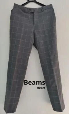 【USED】Beams heart チェック柄 スラックス 古着