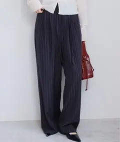 無地&ストライプ】ピンストライプスラックス