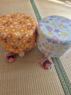かわいいまんまる オットマン カンタキルト 刺し子レトロミニスツール 