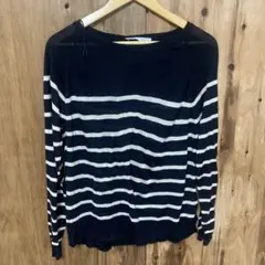 【 3039番】ZARA ニット　未使用　レディL 薄手