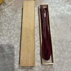 ワインレッド 正絹帯締め