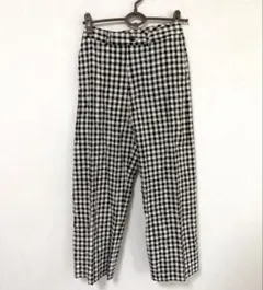 BEAMS BOY ビームスボーイ ギンガムチェック ワイドパンツ ロングパンツ