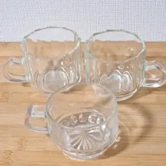 昭和レトロ ガラスカップ 3個セット