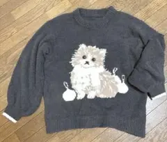 PJピーチジョン猫柄トレーナー★週末お値下げ中