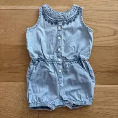 babyGap ライトブルー ロンパース 12-18M 80cm