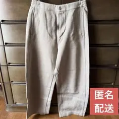 UNIQLO U ワイドフィットカーブジャージーパンツ ベージュ　茶色　XL
