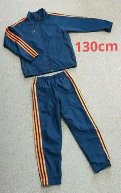 adidas アディダス ウィンドブレーカー ジャージ 上下セット 130cm