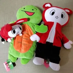 まいぜんシスターズ　ティッシュカバー、ぬいぐるみポーチ　3点セット