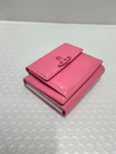 三つ折り財布 ピンク