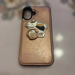 【最終価格】iPhone16plusニャンコ先生付きケース