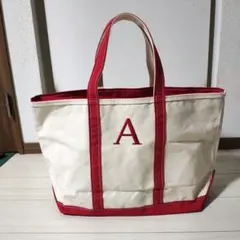 LLBean　Aの刺繍入りトートバッグ【大容量】