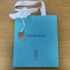 【値下げ】ティファニー　NY本店限定　チャーム　ショッパー　紙袋　ブルーボックス 値下げ】ティファニーNY本店限定チャームショッパー紙袋ブルー