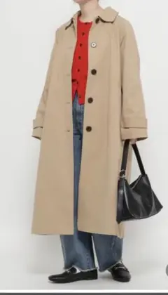 高山直子さんコラボ/ステンカラーオーバーコート/EiiS/289629 ベージュ