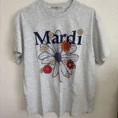 Mardi Mercredi Tシャツ グレー 花柄のサムネイル