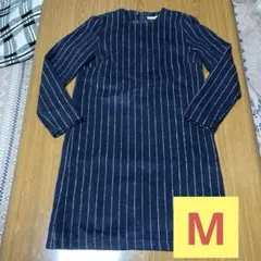 earth music&ecology ストライプワンピース　秋冬