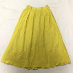 お値下げしましたフレアスカート イエロー 綿 100%サイズ38 オンワード樫山のサムネイル