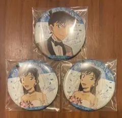 名探偵コナン ハロウィンの花嫁 缶バッジ 工藤新一 毛利蘭